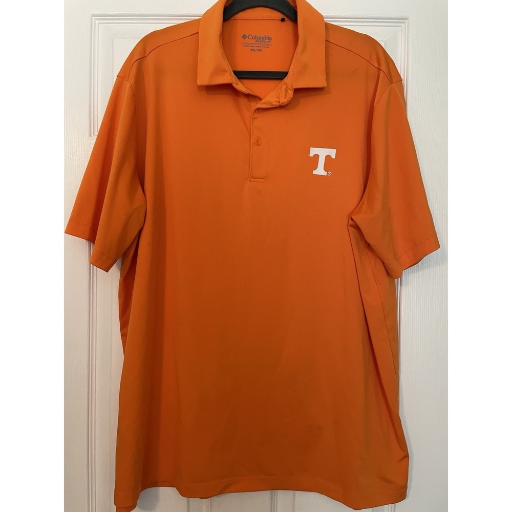 Tennessee‎ Volunteers Orange Columbia Polo Men's shirt Size 2XL short sleeve